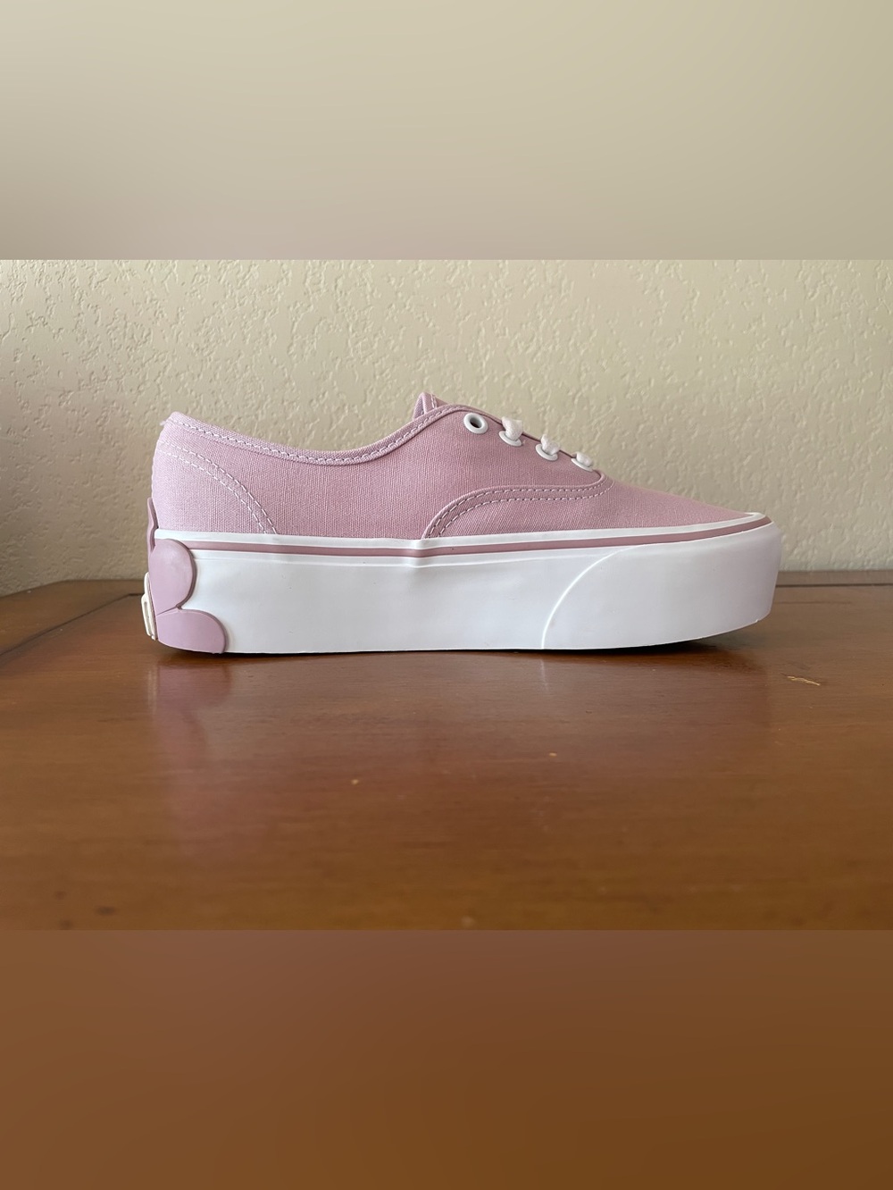 Vans Authentic Stackform Sneakers Oversized Flowers Lilac Women Size 7.5 - Picture 4 of 16